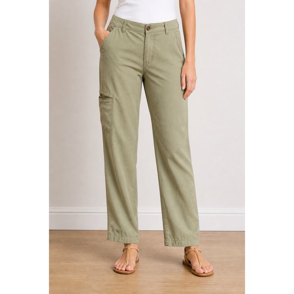 Mens Tan Cargo Pants 36x30 Lee Tech Classic Fit Lightweight Stretch
